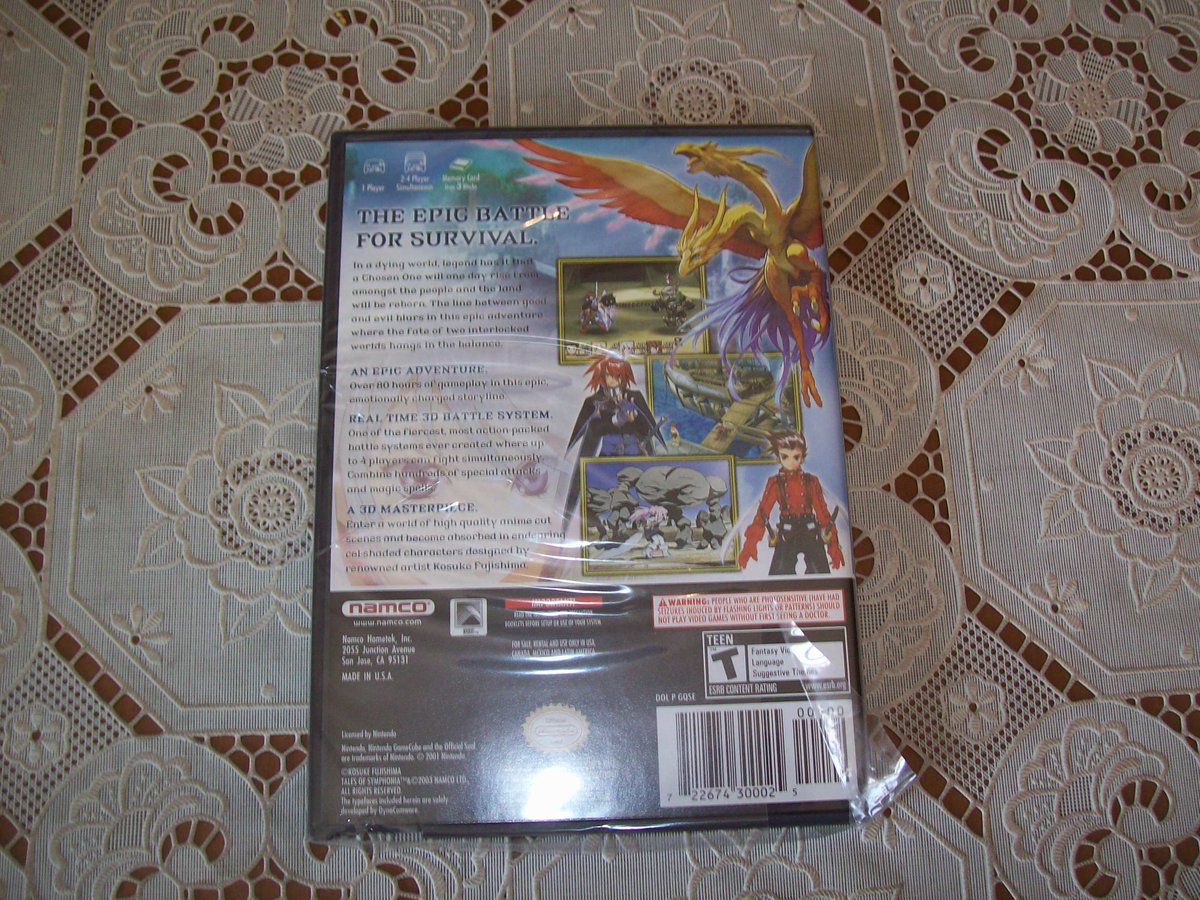 Saretto77's tweet photo. #NINTENDO #GAMECUBE #TALESOFSYMPHONIA NTSC USA COMPLETO. eccellente stato versione americana https://t.co/1U2tlCPpT7 https://t.co/nNpOiyq0VT