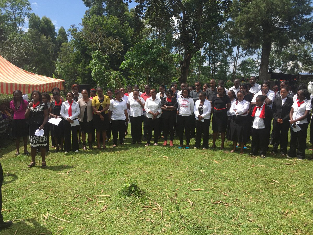 StrathU's tweet image. Esther&apos;s colleagues speak at the funeral...

#RIPEstherKidambi
#StrathmoreHeals