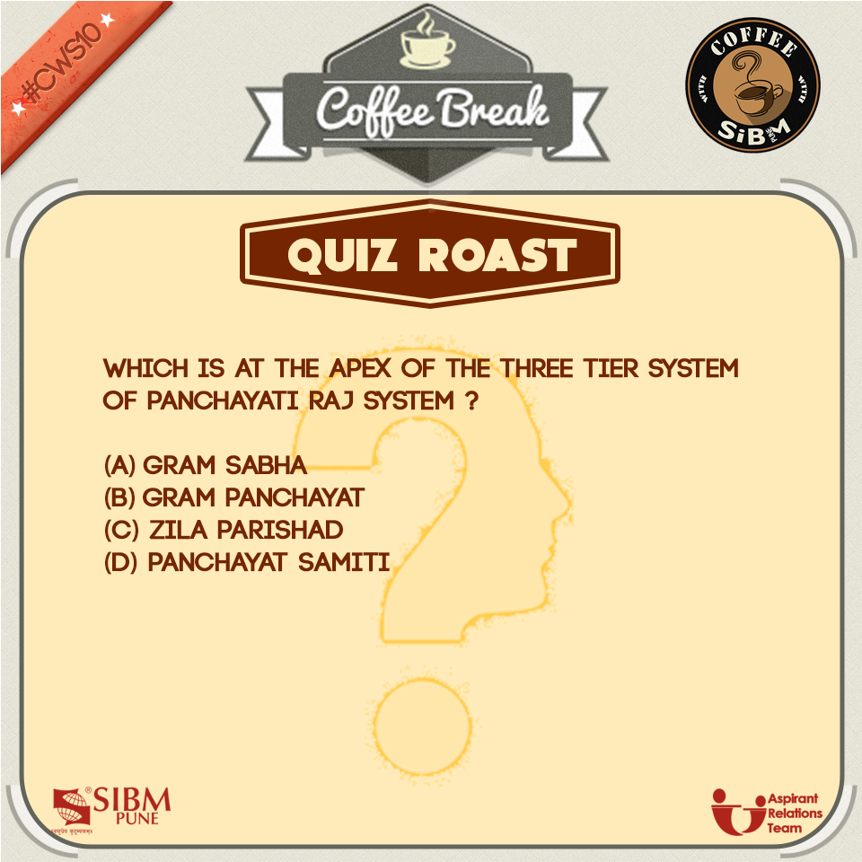 ArtSIBMPune's tweet photo. Good Morning !
Take a Coffee Break with #QuizRoast to help crack #SNAP2015 #CoffeeWithSIBM2015 https://t.co/Pi9ZCMOoZZ
