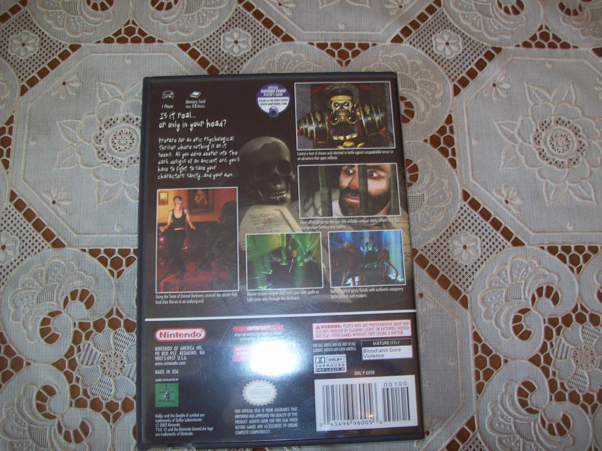 Saretto77's tweet photo. #Eternaldarkness #nintendo #gamecube versione americana ntsc  on sale visit my fanpage https://t.co/u5MUqqxnoR https://t.co/e2F3V5iKm8