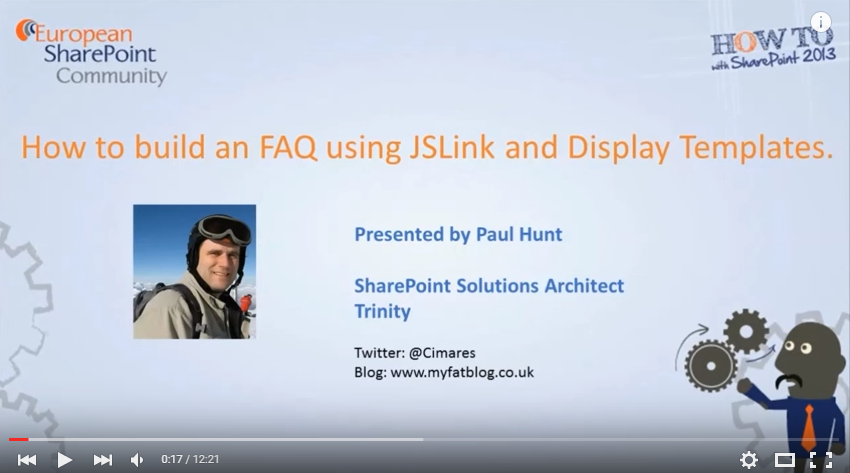 ESPC_Community's tweet image. [How to Video] How to Build an FAQ List Using #JSLink and Display Templates by @cimares ow.ly/VyZjI