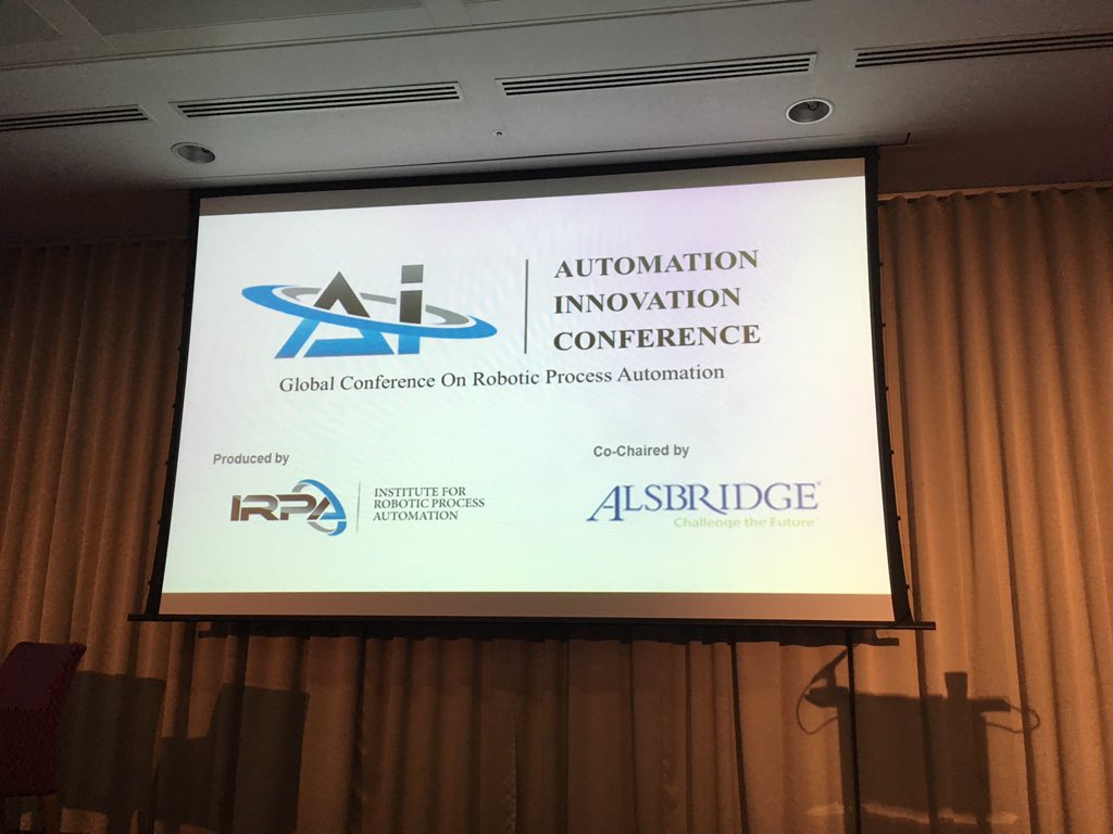 guyheiser's tweet photo. Full room at Automation Innovation conference in London. RPA impact on #HR? #hrtech #EY #AIRPA https://t.co/IAtAZPSMnZ