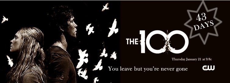 bellarke_love's tweet photo. 43 DAYS Till #The100Season3 ! You leave but you're never gone #The100  ❤💔💔❤ #Bellarke @The100writers @JRothenbergTV https://t.co/SJnS37AC5u