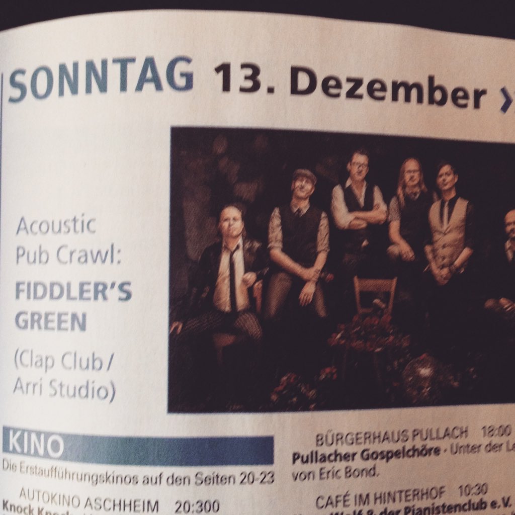 ClapClubMuc's tweet photo. Tagestipp am 13.12.!!!@ConcertsMunich @speedfolk @bayern3 @zuendfunk @egoFM @muenchenblogger @Abendzeitung https://t.co/lQ7tQn3oUd