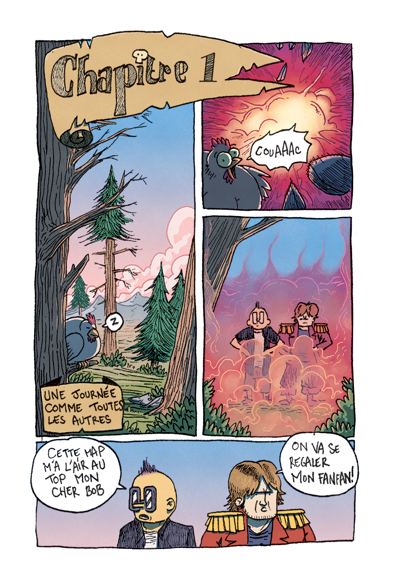 GoxBlog's tweet photo. Planche 9 du #FBcomics : Le début d'une grande aventure! avec @TheFantasio974 et @RoiLennon colo de @KingPingouin1er https://t.co/lPlHCGve7Q