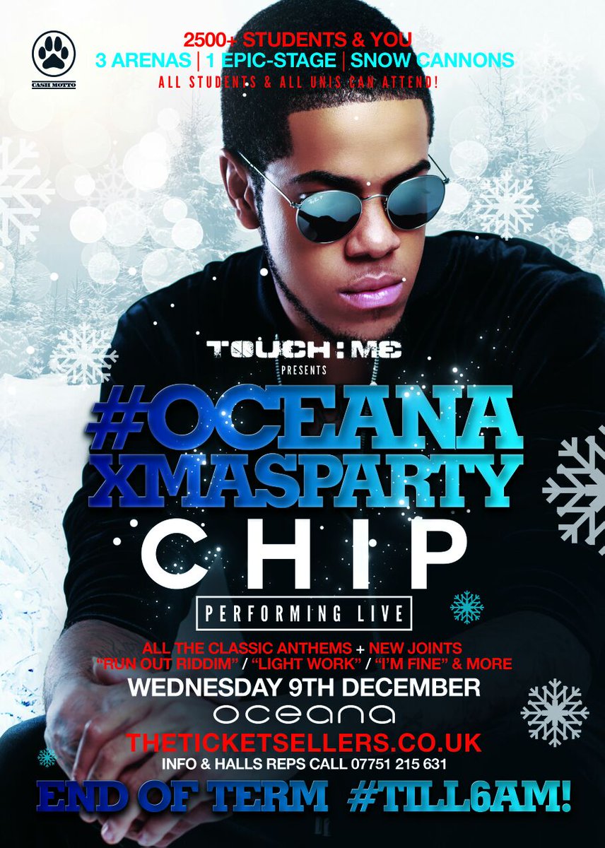 NottsFreshers's tweet photo. 2Morw - END OF TERM ALLSTUDENTS #OCEANAXMASPARTY 
#TILL6AM 
2500+ STUDENTS 
Chip LIVE!
TIXS: https://t.co/Xc2gBRSzm0 https://t.co/jKRO3DlIQc