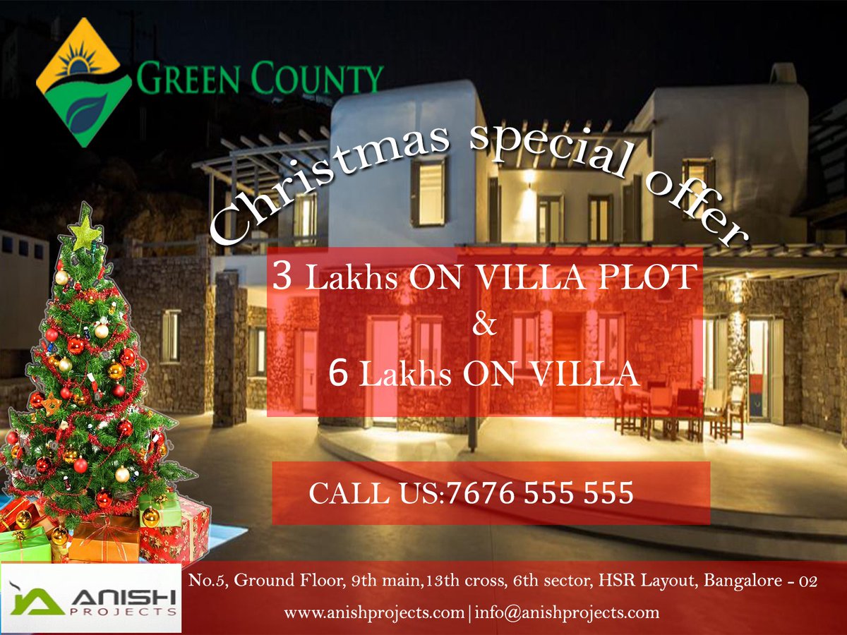 anish_projects's tweet photo. December offers from Anish projects.
#Anishprojects #Anish #Green county #villa #villaplot #whitefield #Bangalore https://t.co/3wmPpfcu0P