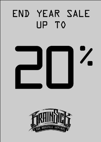 Brainsick Apparel sale! Grab fast our product fellas!