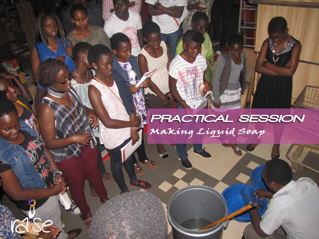 TheRaiseProgram's tweet photo. Millennium Practical Session on day1. Learning how to make liquid soap. #entrepreneur #RaiseProgram #CreamDelaCream https://t.co/sNCBVKlLyG
