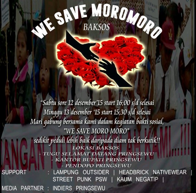 Come on join us for them #wesavemoromoro @edo_bundel <a href="/melaniesubono/">ATOR Protocolً</a> @indiers_PSW <a href="/walhi_lampung/">WALHI Lpg Campaign</a> <a href="/JRX_SID/">JRX</a> <a href="/sarasdewi/">sarasdewi</a>