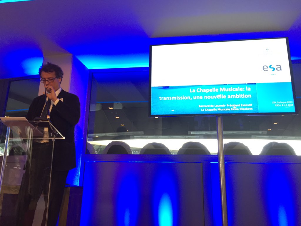 Bernard de Launoit de <a href="/MusicChapel/">MusicChapel</a> parle d'ambition ds la transmission de cette belle institution! #ventsfavorables