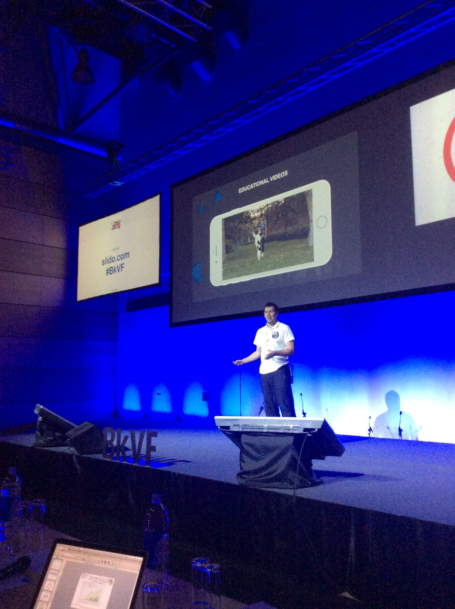 BalkanVentureFo's tweet photo. The #dog #training revolution presented by @CanelioApp was also part of the Best Presentation Award winners #BkVF!!! https://t.co/ymRmOBr67N