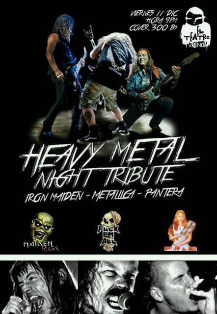 #HeavyMetalNightTribute @ElTeatroBar_VLN <a href="/rockenvalencia/">Rock en Valencia</a> <a href="/RockParaguana/">RockParaguana</a> <a href="/jardindelrock/">Jardín Del Rock</a> <a href="/Pal_Toque/">Paltoque.com</a> <a href="/Venezuelarocker/">Venezuela Rockera</a>