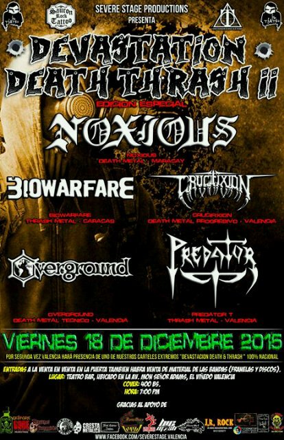 #DevastationDeathThrash2 <a href="/Overground_Vzla/">overground</a> @ElTeatroBar_VLN <a href="/rockenvalencia/">Rock en Valencia</a> <a href="/jardindelrock/">Jardín Del Rock</a> <a href="/Pal_Toque/">Paltoque.com</a> <a href="/RockParaguana/">RockParaguana</a>
