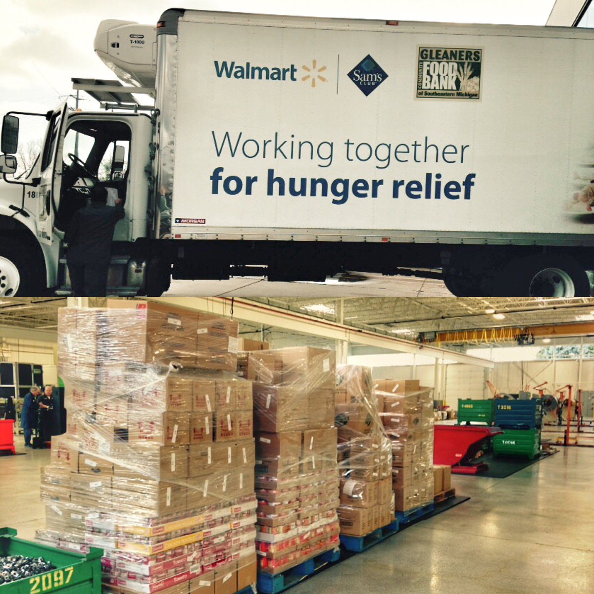 AlphaUSAco's tweet photo. @EmersonMiddle #FoodBank supplies are in! @LivoniaAMRotary @LivoniaPublicSchools @Gleaners #EveryCanHelps https://t.co/hblZ0slbgy