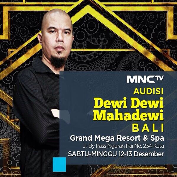 junieSPARTAN's tweet photo. “Hallo BALI..!!!!
Ahmad Dhani dan MNCTV untuk “Dewi dewi Mahadewi” mencari wanita b.... https://t.co/MThJj1Nl28 https://t.co/DPnmojHYEX