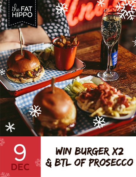 fathippofood's tweet photo. ADVENT COMP! Win burger x2 and a bottle of prosecco! 🍔🍾

Simply FOLLOW &amp; RT to enter! 

Winner announced tomorrow! https://t.co/vGiJF90NNX