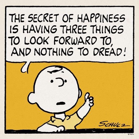 幸福のヒケツは三つの期待とゼロの心配！ by チャーリーブラウン