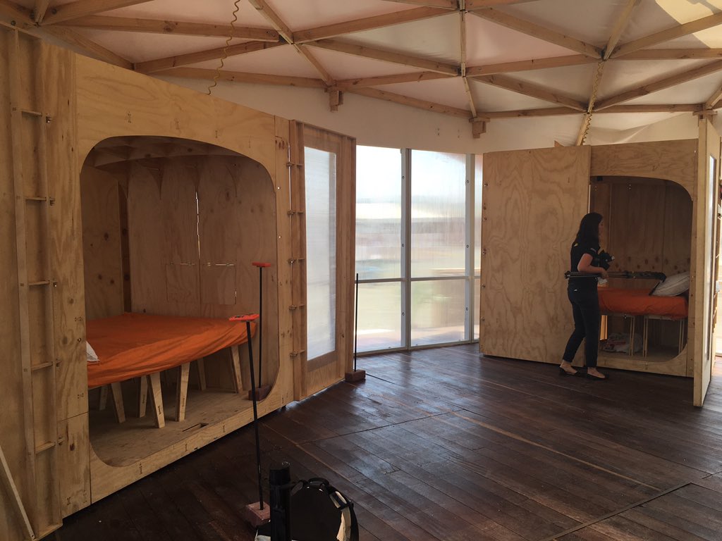 HelioMet's tweet image. We may not be open for exhibition but we're still in the competition! Ready for the architectural jury. #SDLAC15