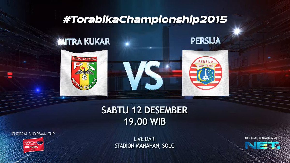 mdtvindonesia's tweet photo. #TorabikaChampionship2015

@MitraKukar vs @Persija_Jkt LIVE Stadion Manahan, Sabtu 12 Desember 2015 pukul 19.00 WIB https://t.co/NUhO9VeqxW