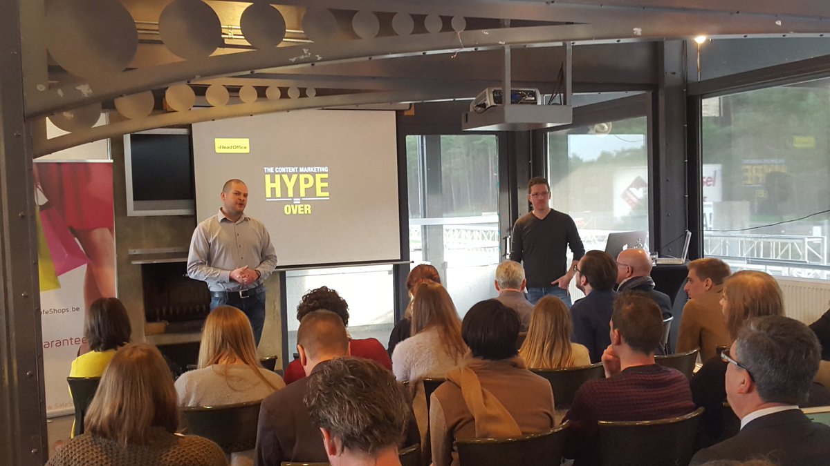 The Content Marketing hype is over door <a href="/jefdebusser/">Jef De Busser</a> &amp; @CaroHombroukx #smdayBE