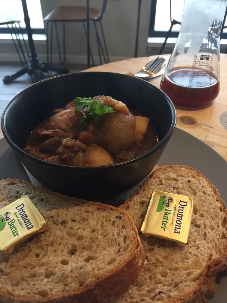 ebuc's tweet photo. First taste of @babushkafoods @LacadaBrew inspired #strandedbunny Stew. Tastes fantastic #stewwithaview https://t.co/PLLu2DJMkP