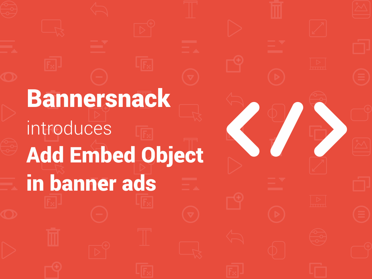 Bannersnack On Twitter Add Embed Object To A Banner Ad Https T