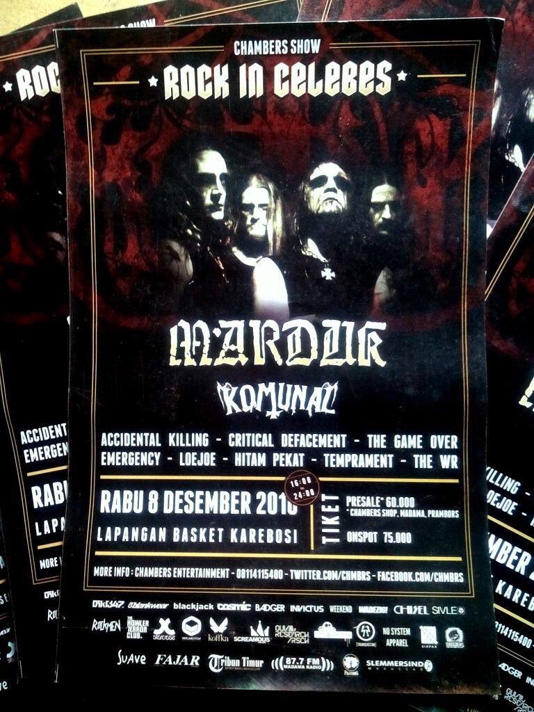 Tepat hari ini 5 tahun lalu, Rock In Celebes Festival digelar pertama kali menampilkan band tamu dari Swedia, MARDUK