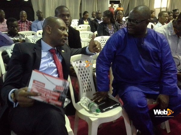 CVExpo19's tweet photo. Mr Olufemi Awoyemi, CEO Proshare with Mr Ade Atobatele interacting at #CVE15 https://t.co/vCrg3GPzHi