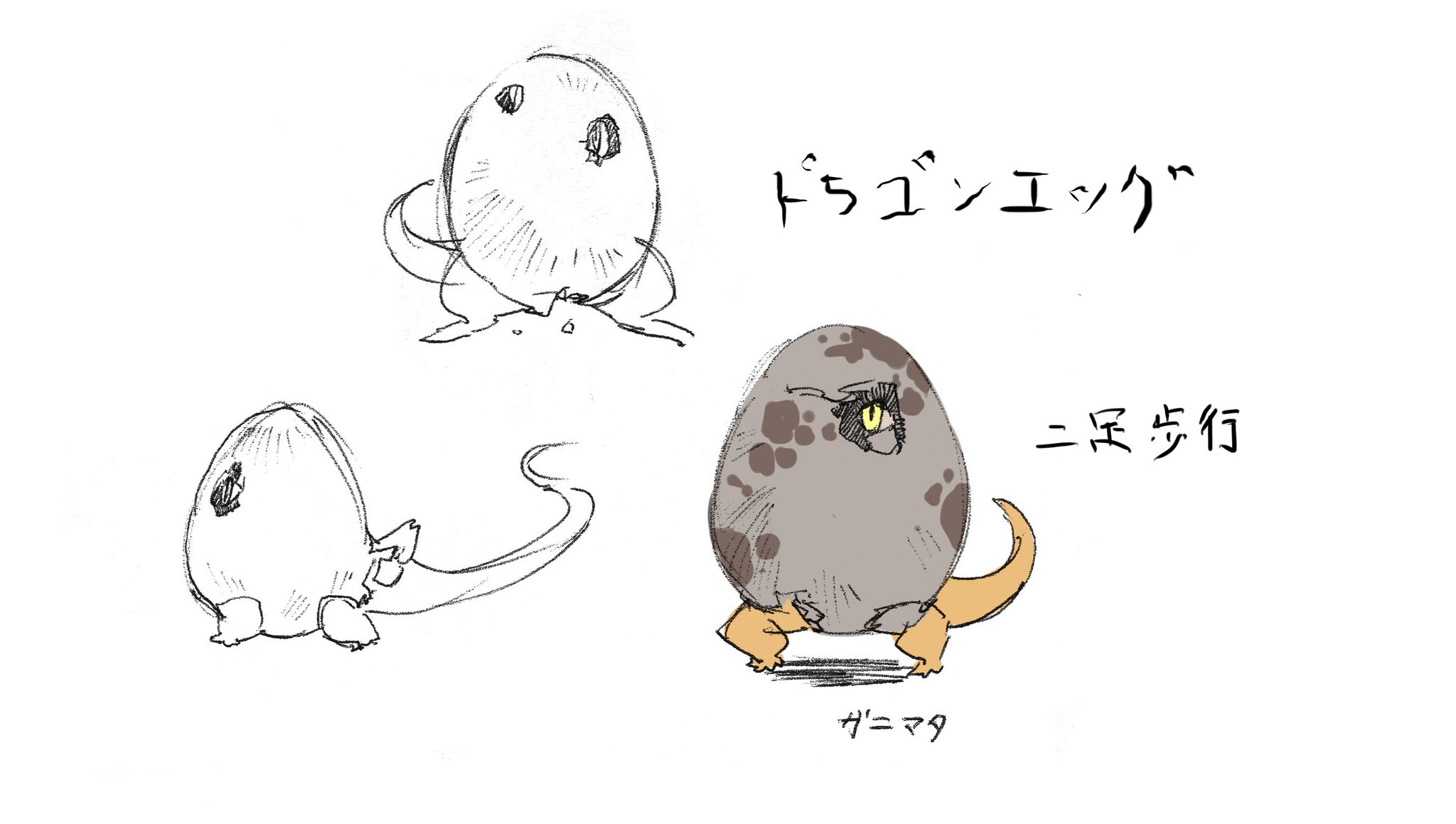 アース スターノベル 毎月15日発売 12月刊 転生したらドラゴンの卵だった 最強以外目指さねぇ のキャラクターイラスト公開企画っ １日目は 主人公が異世界に転生した際の姿 ドラゴンエッグ です ちらりとのぞく黄色い瞳 非常に気になり