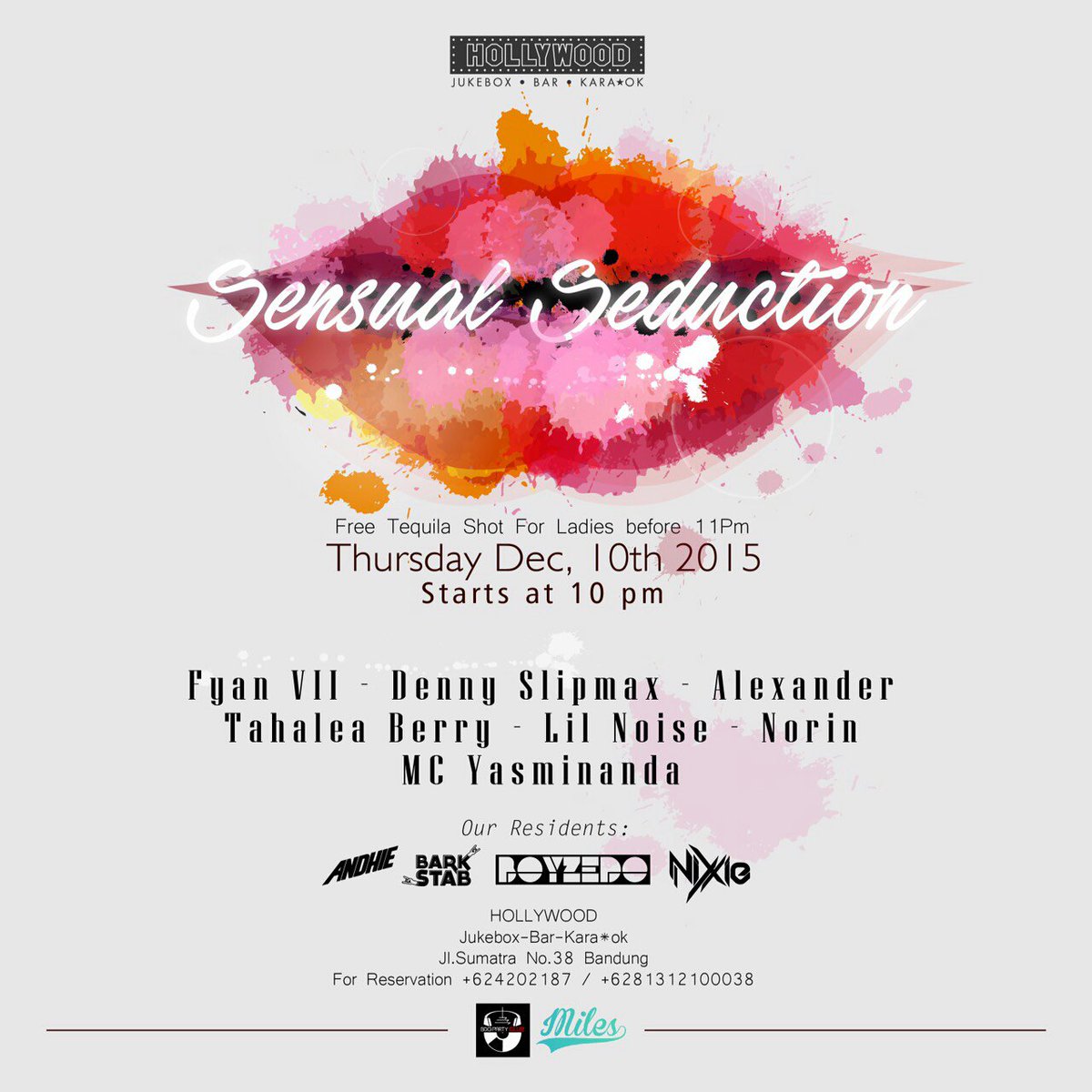 Thursday at <a href="/hollywoodbarbdg/">H Music Bar</a> "SENSUAL SEDUCTION" w/ FYAN VII, DENY SLIPMAX, LIL NOISE, TAHALEA BERRY, MC YASMINANDA "