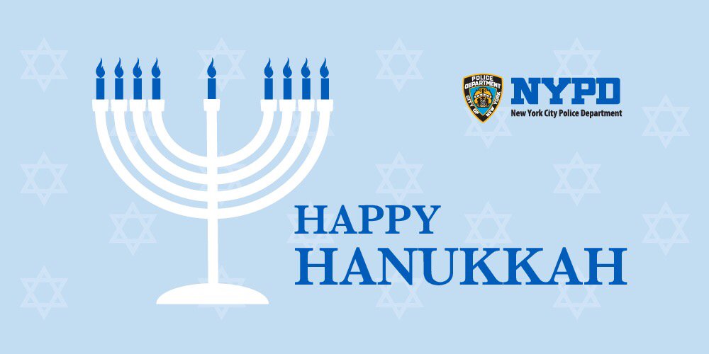 NYPD90Pct's tweet photo. From all of us at the #90Pct have a Happy Hanukkah!!
#Williamsburg https://t.co/2yybOpAPBM