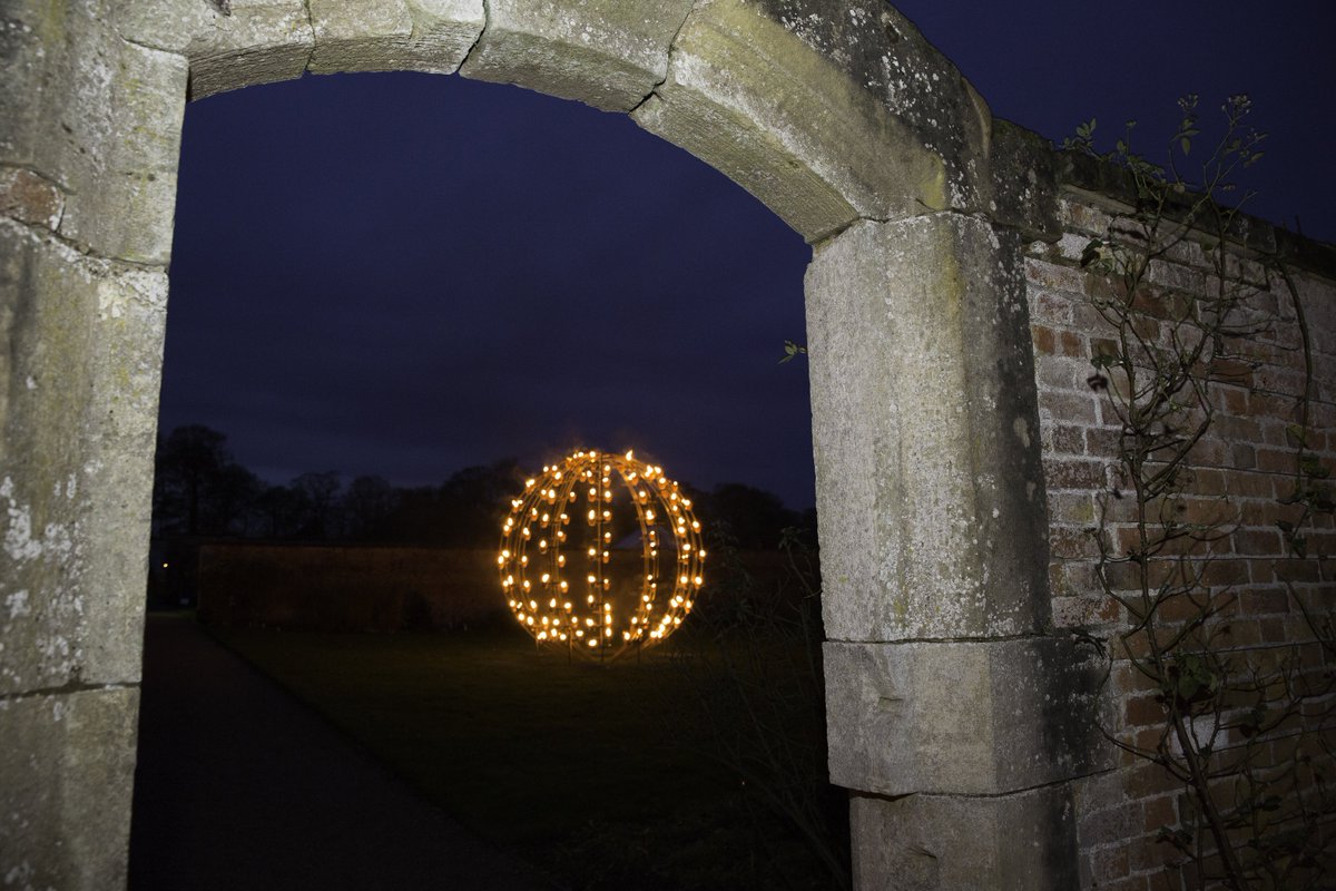 A fire globe shimmers delicately in the gentle evening breeze. Garden of Fire - Every evening 10-13 Dec,17:00-20:00.