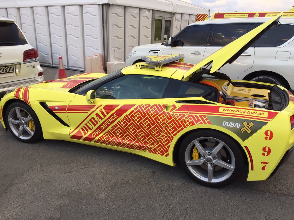 Fire chief car in Dubai