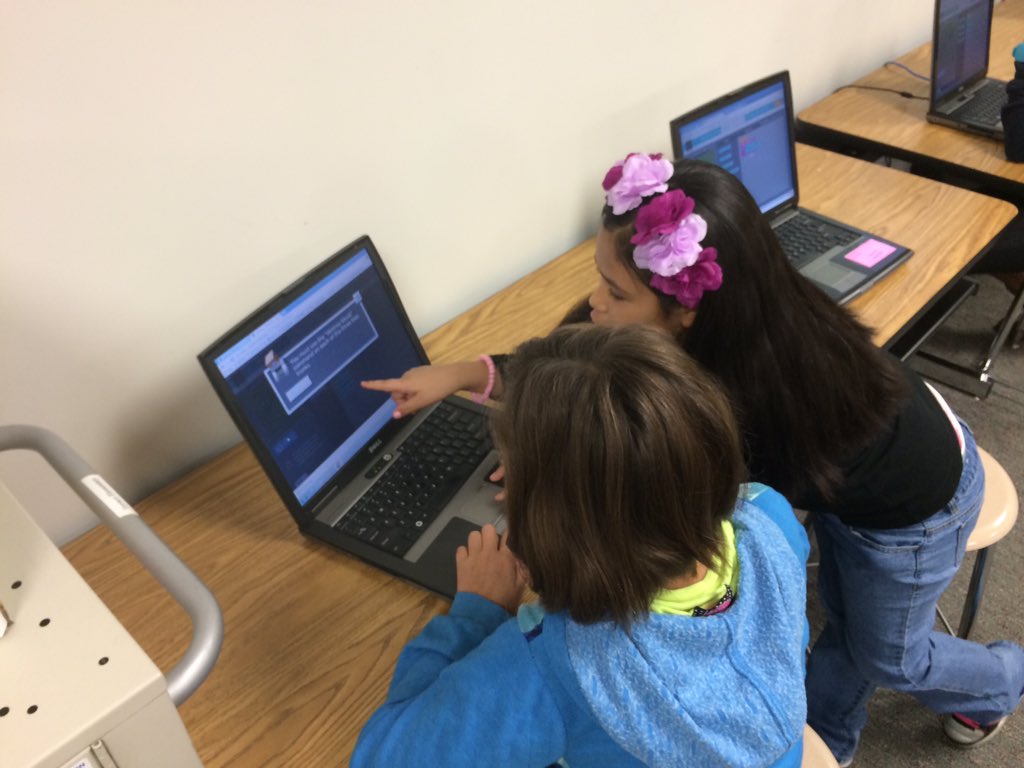 GinnyBoughter's tweet image. @hourofcode 4th grd coders! Loving #minecraft and #StarWars-just heard "I'm so focused!" #TCEHourofcode #HourOfCode