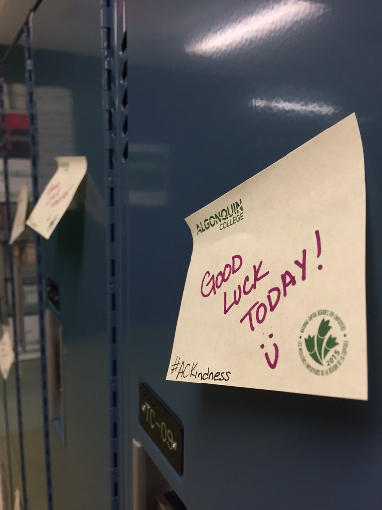 AlgonquinColleg's tweet photo. How will you let your #ACkindness shine through today? https://t.co/CKpU8WYRcL