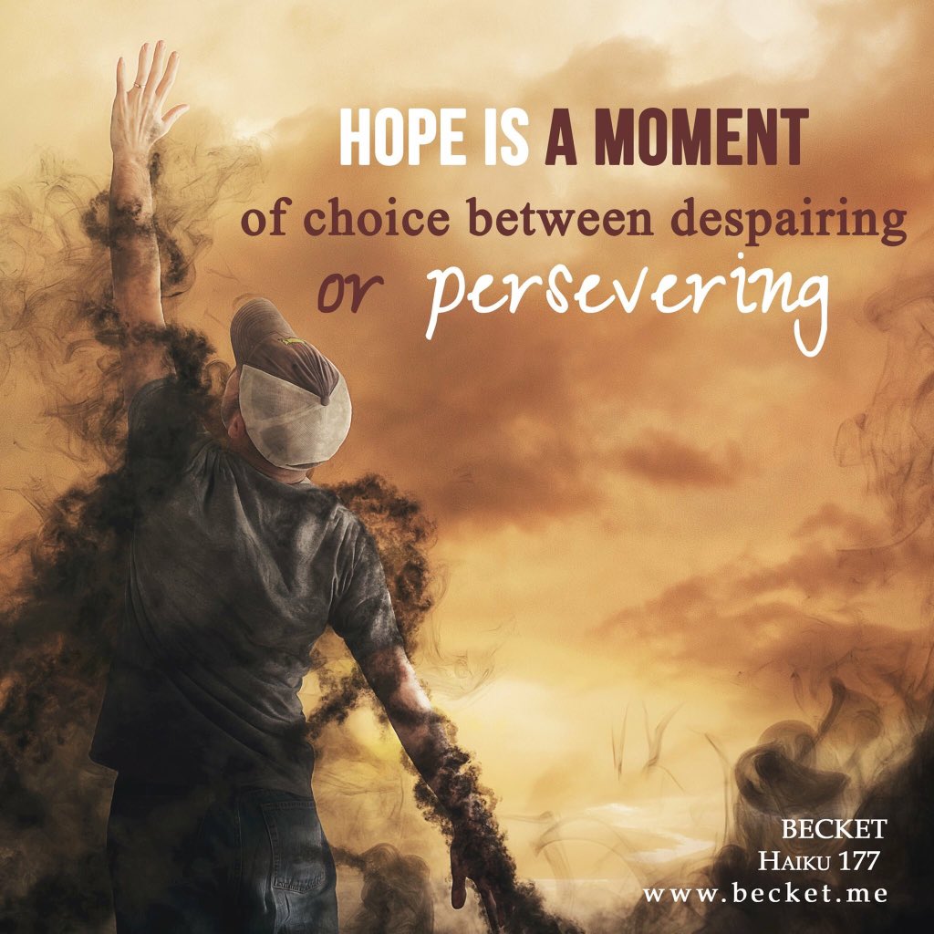 Haiku 177 for the one who needs it.
My #Haiku #book is $0.99
becket.me/haikus.html