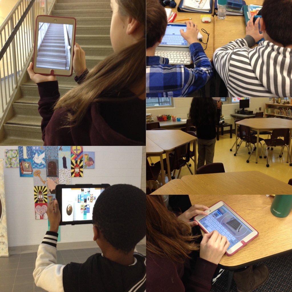 Class2Tweet's tweet image. Using our PEDs to find items in the school that we can make our own measurement problems with! #dp_math @BrancoSAB