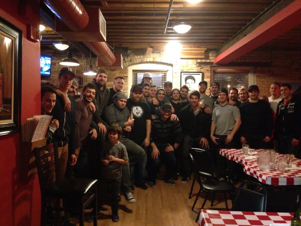 griffinshockey's tweet photo. Last night the rookies' cooking skills were put to the test in the @BigOsCafe Rookie Cook-Off Challenge! https://t.co/w5nT2ZQsfz