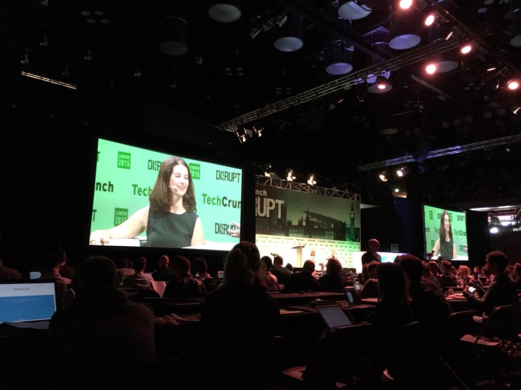 ric0seq's tweet photo. Live on stage at #TCDisrupt Europe - @cnfonseca from @Talkdesk https://t.co/QPtqPNSt04