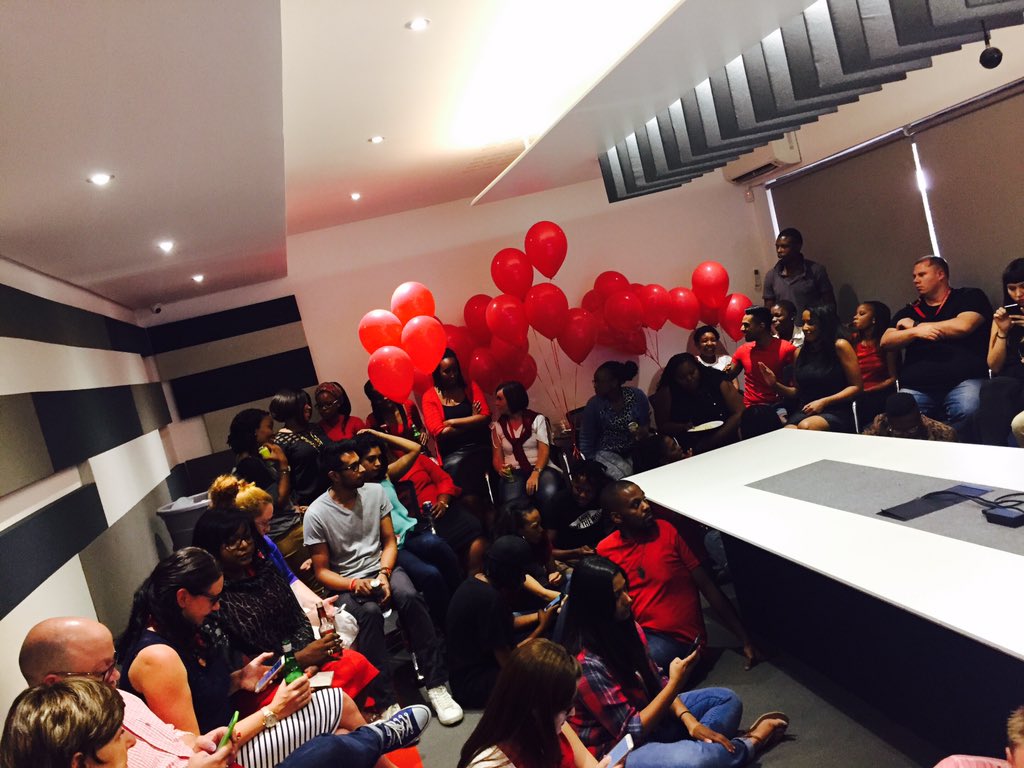 OgilvyPRJoburg's tweet photo. Team Joburg eagerly awaiting the start of the #Earnies @ogilvypr https://t.co/8bThij2eCJ
