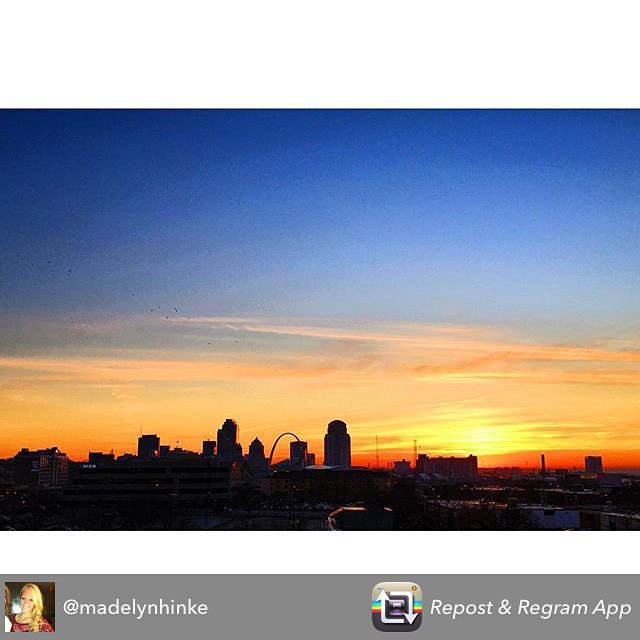 Good morning, STL! Gorgeous sunrise shot of our city by <a href="/madelynhinke/">m a d e l y n</a>. Want to share your … ift.tt/1ONI4Dk