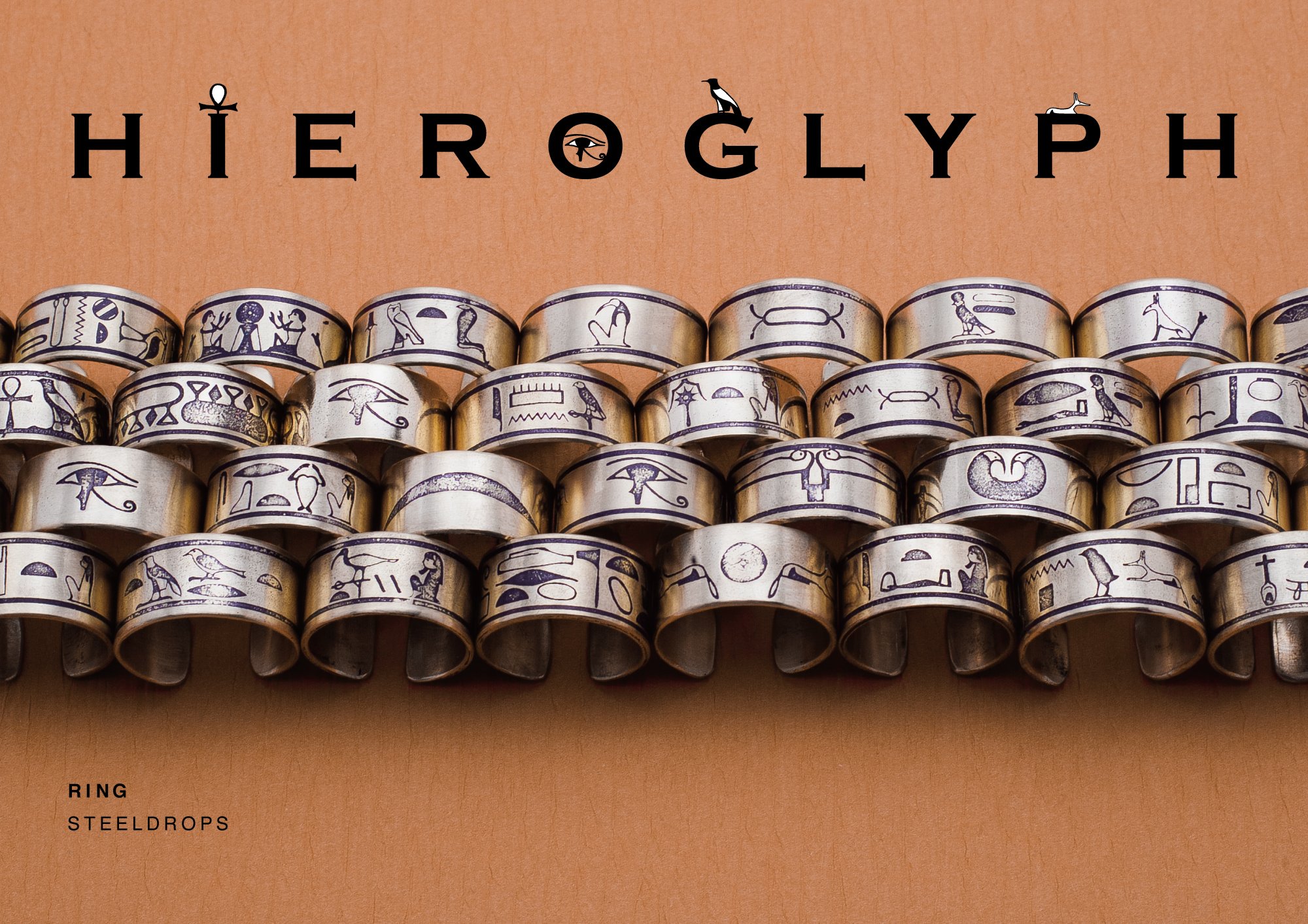  ヒエログリフ リング　5号 CATEGORY リング | STEEL DROPS ONLINE STORE