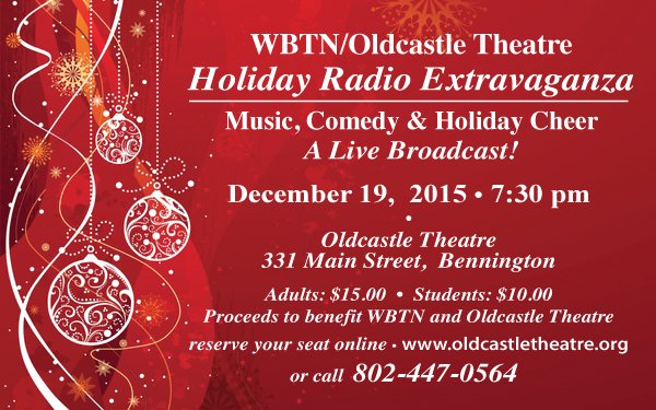 OldcastleTC's tweet photo. Buy your tix now #HolidaySeason #familyfun #vtarts2015 @OldcastleTC Dec 19 @HillsAliveSoVT @Metroland @vtbeginshere https://t.co/61RBqsvdki