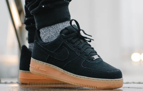 Nike Air Force 1 Low Suede Black Nike Air Force 1 Low Suede Black