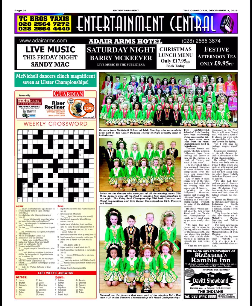 mcnichollschool's tweet photo. Lovely article by a dear friend @nonar85 in the local Antrim&amp;Ballymena Guardian. Thanks Claire https://t.co/ompiWpIuuT