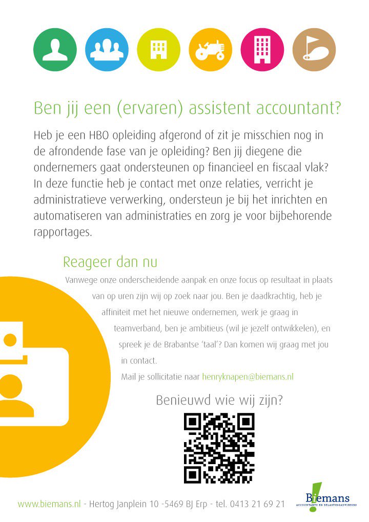 BiemansFlexx's tweet photo. Vacature Biemans accountants en belastingadviseurs https://t.co/Z1K1eJaasU