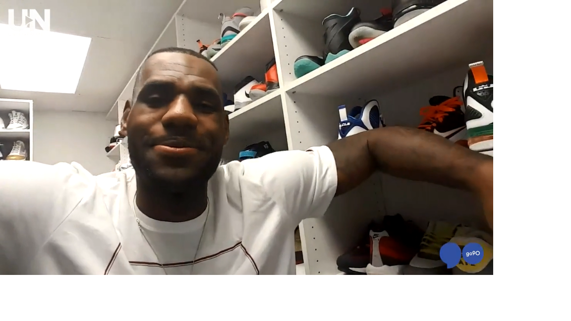 uninterrupted's tweet photo. VIDEO: @KingJames gives us an insider's peek into his shoe closet, reveals his favorites: https://t.co/0FxILhbTam https://t.co/Usu4NkKWKb