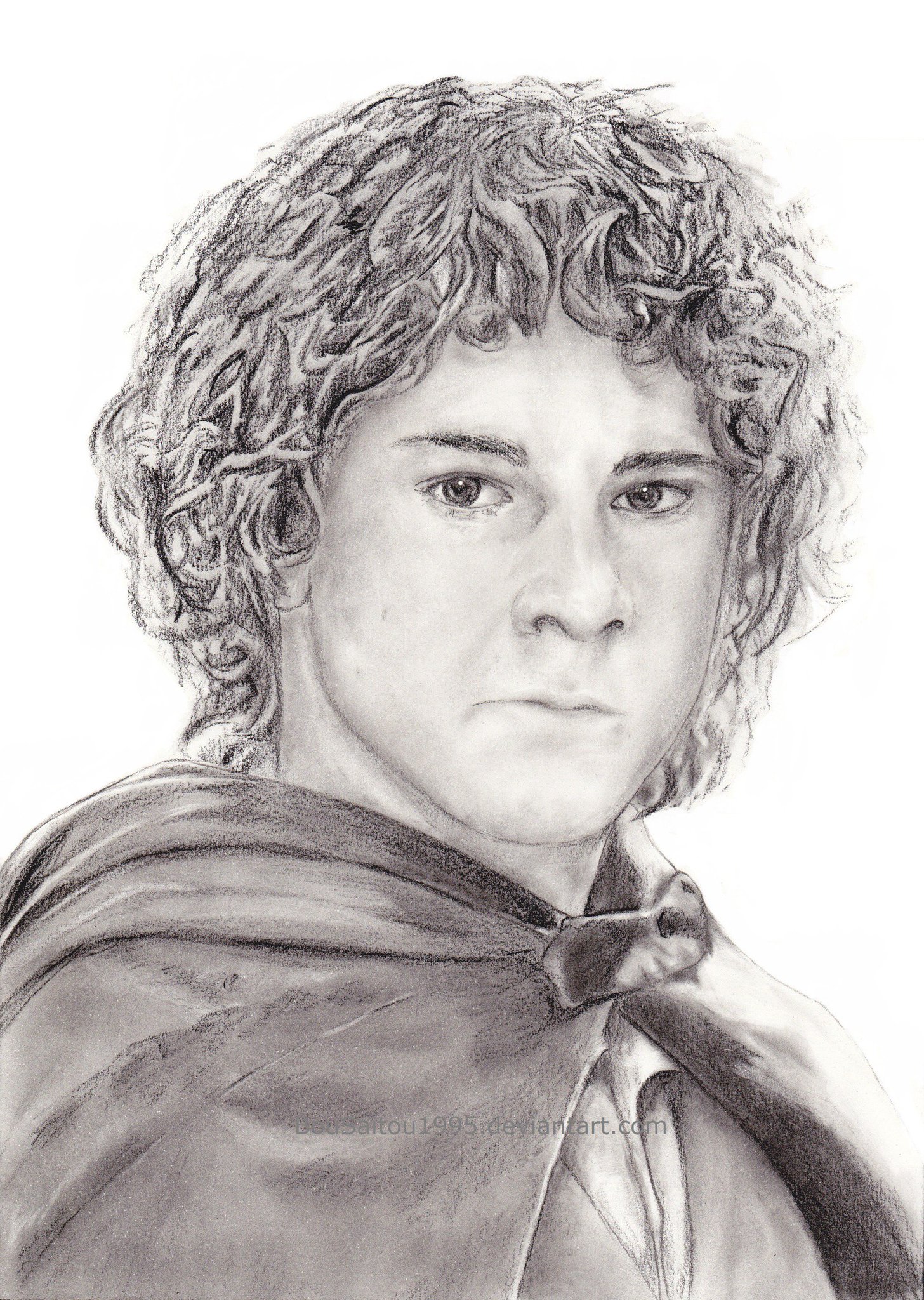 Happy Birthday ! :3
(Dominic Monaghan as Meriadoc Brandybock/Merry in LOTR; Charcoal on thick paper) 