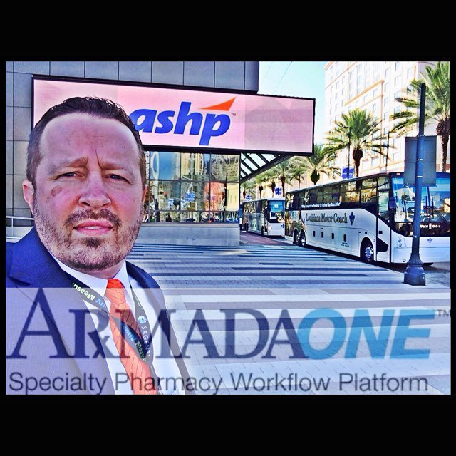PharmacyPodcast's tweet photo. #ashpmidyear2015 #NOLA Specialty #Pharmacy Management Platform #ArmadaOne https://t.co/0GomxgAA9M https://t.co/A52mv4JhXQ